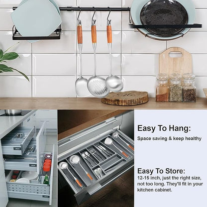 Stainless Steel Kitchen Utensils Set - Image 6
