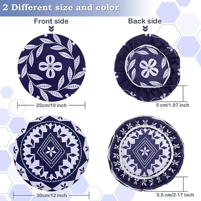 2 Large Reusable Beeswax Bowl Covers - Image 3