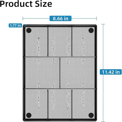 Marbrasse Desk Drawer Organizer, Metal Mesh Drawer Organizer Tray - Image 7
