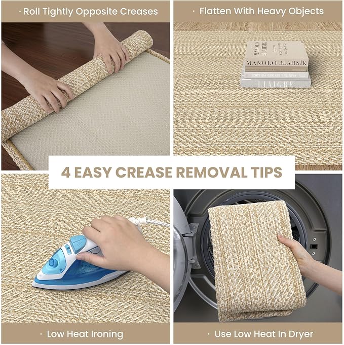 IOHOUZE Washable Exrea Long Hallway Runner Rug 3x14 Non Slip Rubber Backed - Image 4