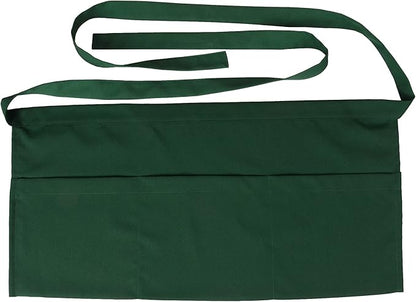 Resist water 3 big Pockets Waist Server Apron Kitchen Restaurant Unisex Half by SEW+UR+LIFE