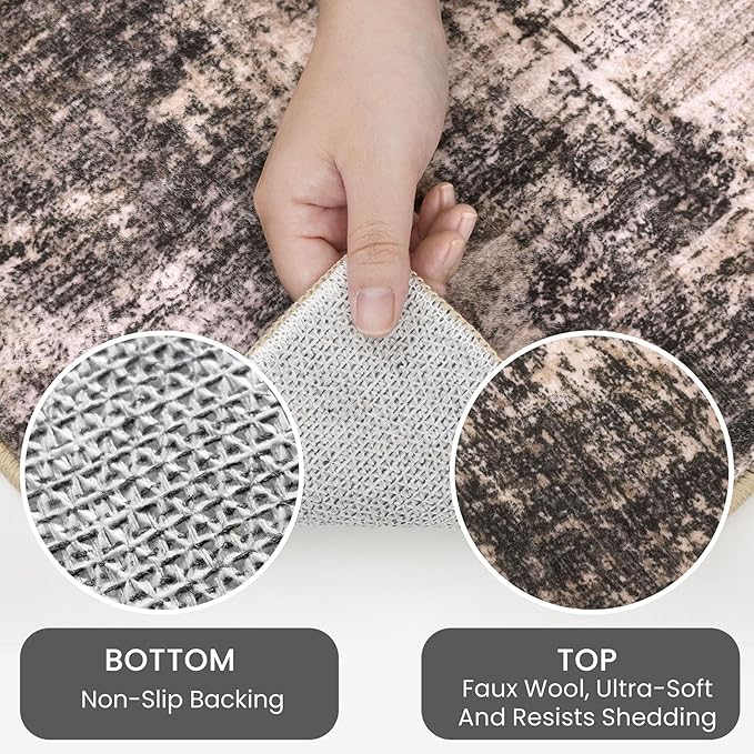 IOHOUZE Abstract Runner Rug 3x14 Ft Washable Runners - Image 3