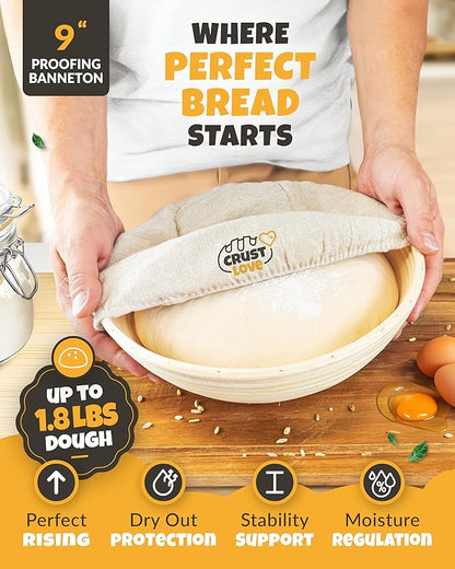 CRUSTLOVE Sourdough Kit inkl. 7 different Bread Making Tools like a 9 inches - Image 3