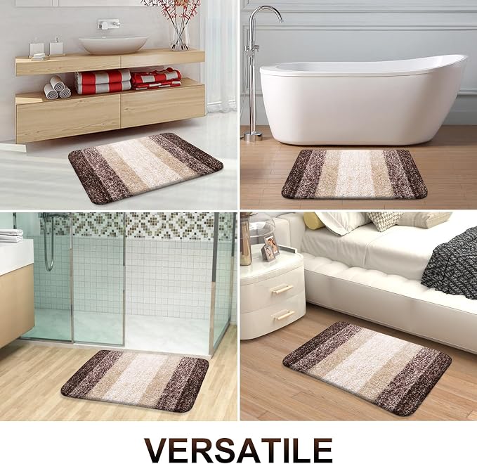 OLANLY Large Bathroom Rugs Mat 45x27, Extra Soft Absorbent Microfiber Bath Rugs - Image 6
