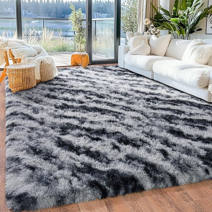8x10 Area Rugs for Living Room, Ultra Soft Fluffy Large Shaggy Rug Carpet for - Image 3