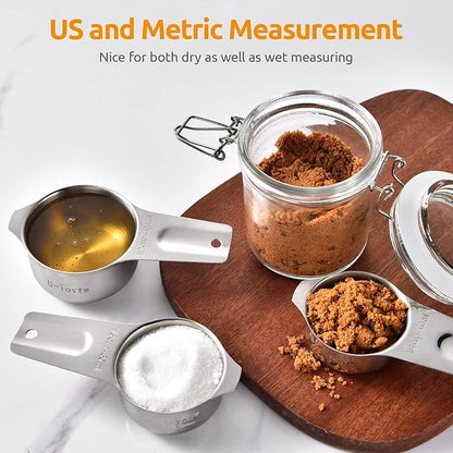 Measuring Cups: U-Taste 18/8 Stainless Steel Measuring Cups Set of 7-Piece: 1/8 - Image 8