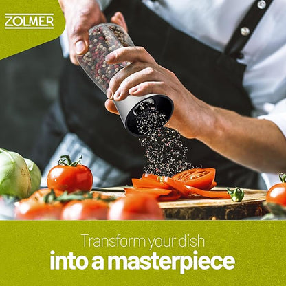 ZOLMER® Premium Stainless Steel Salt and Pepper Grinder Set | Adjustable - Image 2