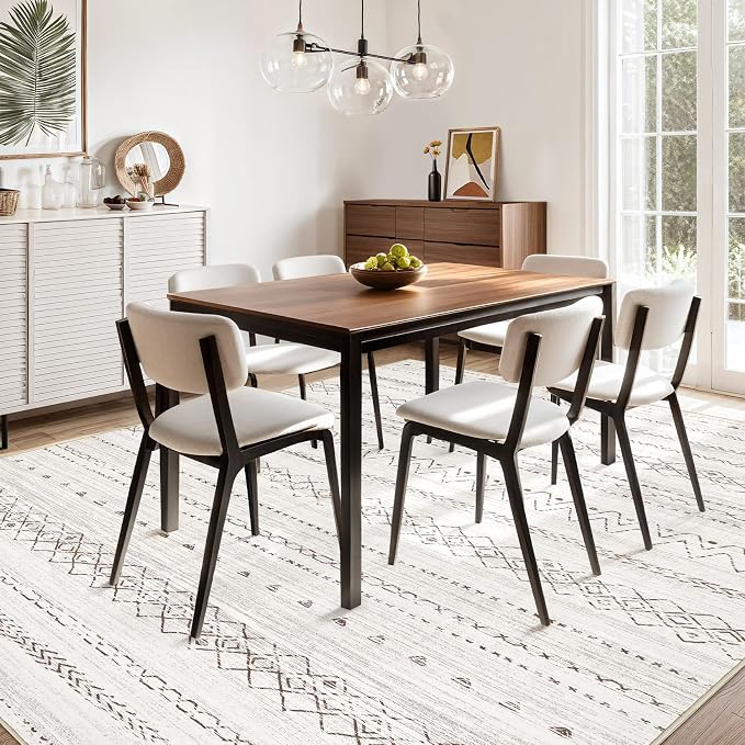 cotiled 5x7 Area Rugs Living Room Rug: Washable Boho Rugs - Image 6