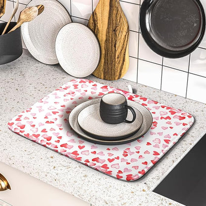 Valentine’s Day Dish Drying Mat - Image 2