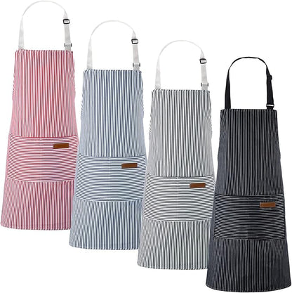 Handepo 4 Pcs Kitchen Aprons by Handepo