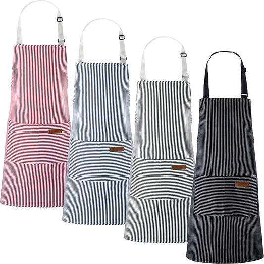 Handepo 4 Pcs Kitchen Aprons by Handepo