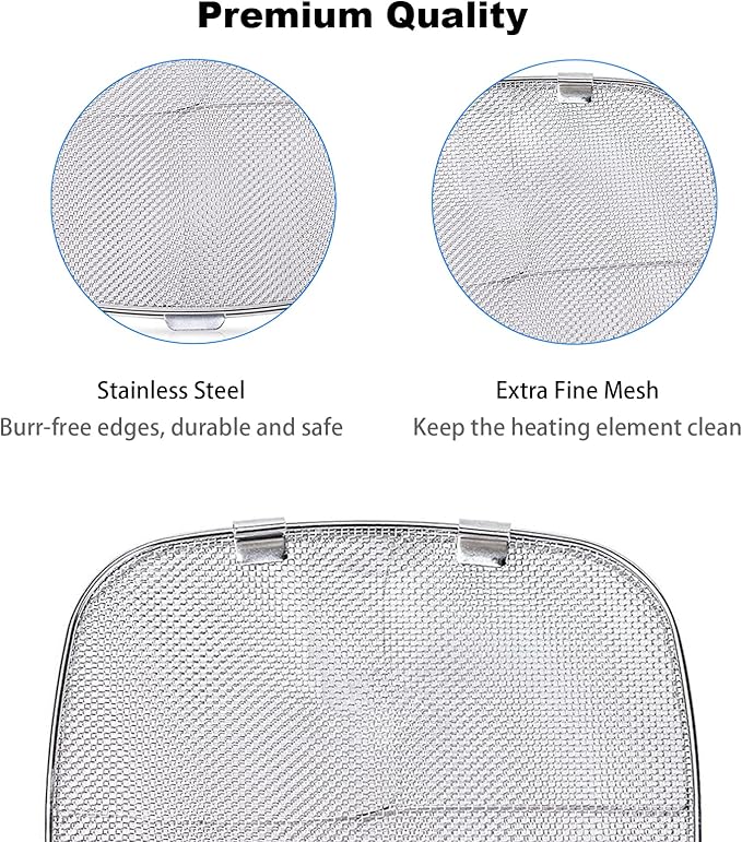 Replacement Stainless Steel Splatter Shield and Reusable Silicone Liner Set - Image 3