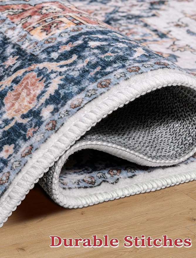 SERISSA Runner Rug for Hallways, 3x8 Washable Non Slip Kitchen Runner Rug - Image 7