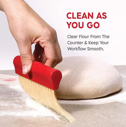 KneadAce Dough Scraper & Baker’s Brush Set. Stainless Steel Bench Scraper & - Image 6