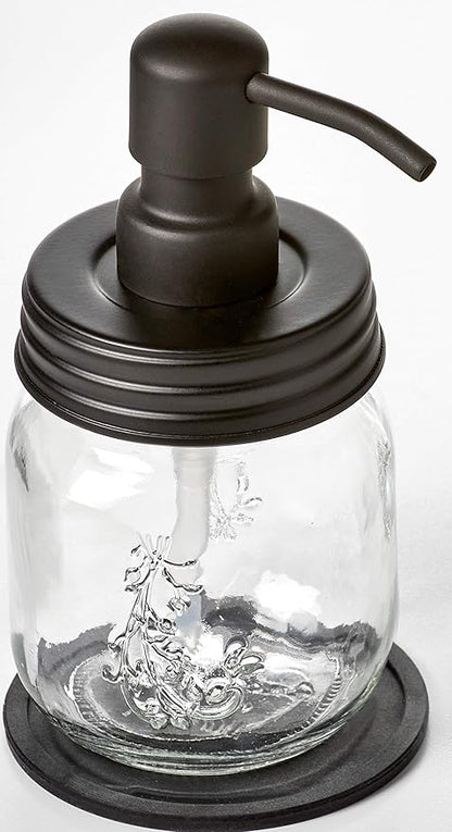 12oz Mason Jar Black Soap and/or Lotion Dispenser - Image 3