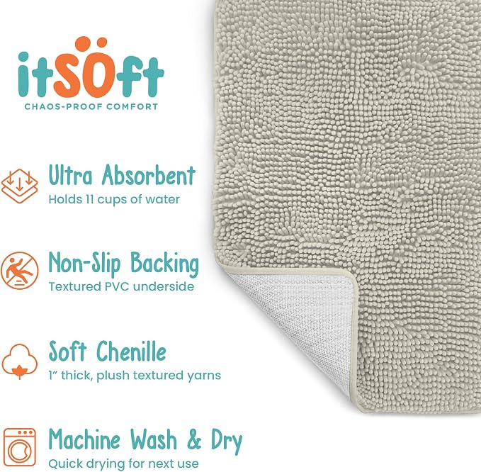 Dog Rugs for Muddy Paws 34x21 | Cleaner Mud Free Floors | Muddy Dogs Mats for - Image 7