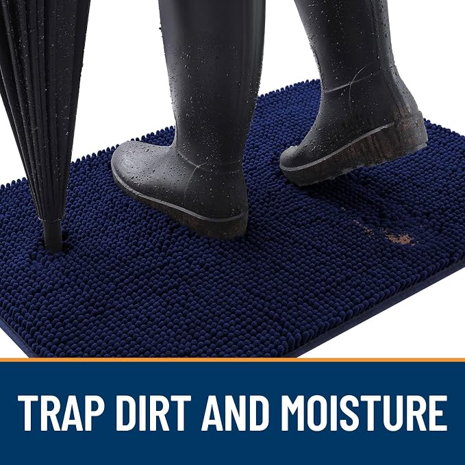 OLANLY Dog Door Mat for Muddy Paws 59x32, Absorbs Moisture and Dirt, Absorbent - Image 2