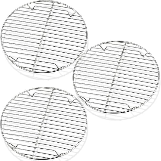 P&P CHEF Round Cooking Rack, Fits Air Fryer/Stockpot/Pressure Cooker/Round Cake by PPCHEF