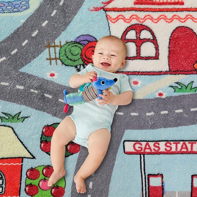 LIVEBOX Large Playroom Rug 5'x7' Kids Play Mat - Image 3