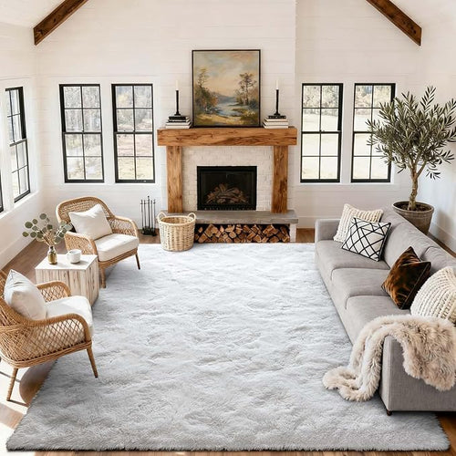 9x12 Ft Extra Large Shag Rugs for Living Room, Ultra Soft Fluffy Furry Area by Cuzwlovita
