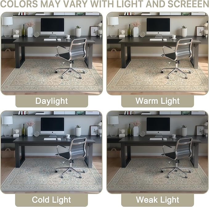 36"x48" Office Chair Mat for Hardwood Tile Floor, Under Desk Carpet Protector - Image 6