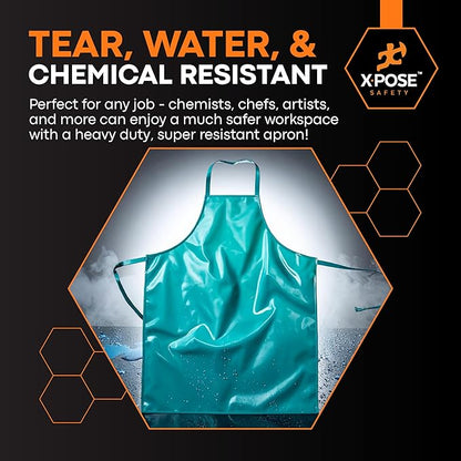 Xpose Safety Heavy Duty Vinyl Waterproof Aprons, Industrial and Commercial Use - Image 5