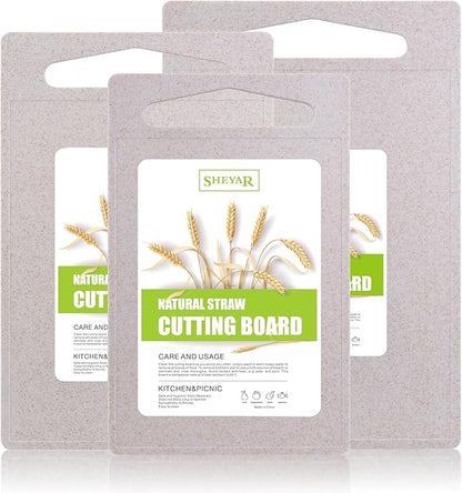 3PCS Cutting Board for Kitchen, Wheat Straw Fiber Cutting Board, Dish Washer by zzsbrm