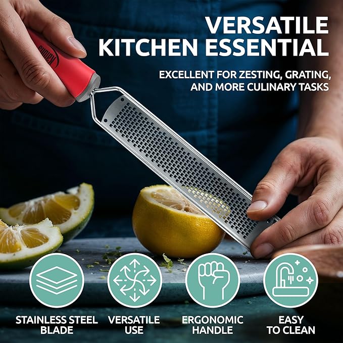 Lemon Zester & Parmesan Cheese Grater - Image 2
