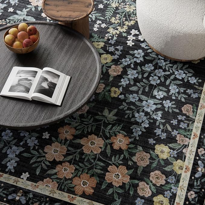 Machine Washable Small Rugs for Entryway: Door Mat Indoor Entrance 2x3 Rug Boho - Image 3
