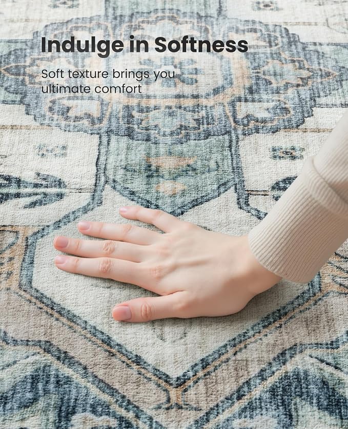 AMADA HOMEFURNISHING 2x6 Washable Runner Rug, Low-Profile Kitchen Rugs - Image 6