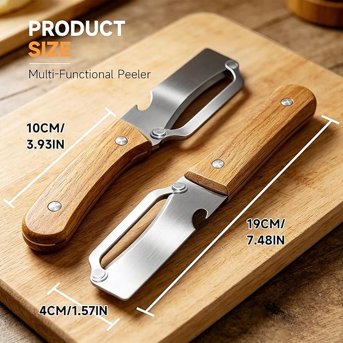 2PCS Multifunctional Vegetable Peeler, Premium Vegetable Peeler - Image 2