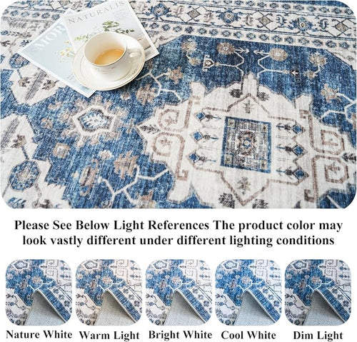 2x6 Washable Hallway Runner Rug: Indoor Farmhouse Kitchen Rugs Oriental Thin - Image 2