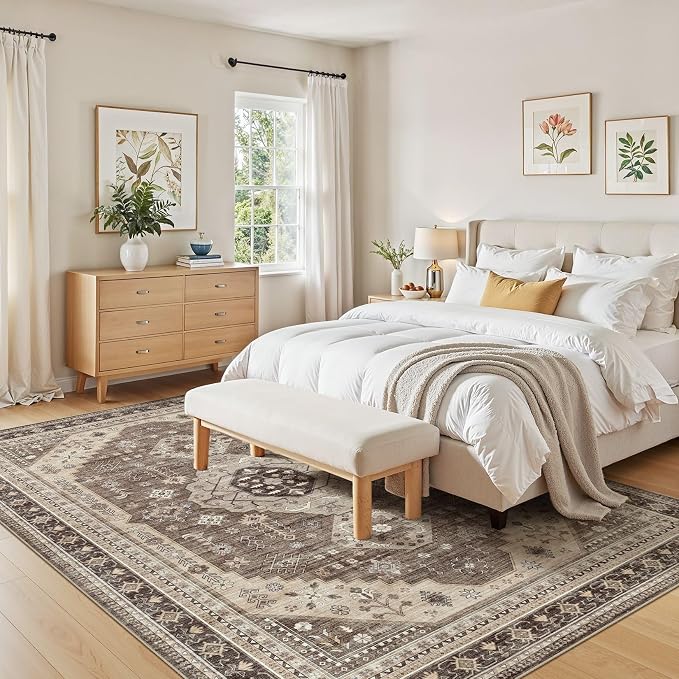 10x14 Washable Area Rug, Large Rugs - Image 6