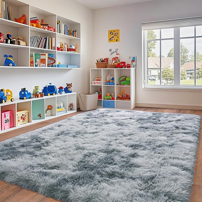 8x10 Area Rugs for Living Room, Ultra Soft Fluffy Large Shaggy Rug Carpet for - Image 3
