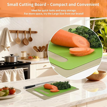Luckyiren Cutting Board Set of 4, 11.4" x 7.5" x 0.1", Plastic Kitchen Cutting - Image 8