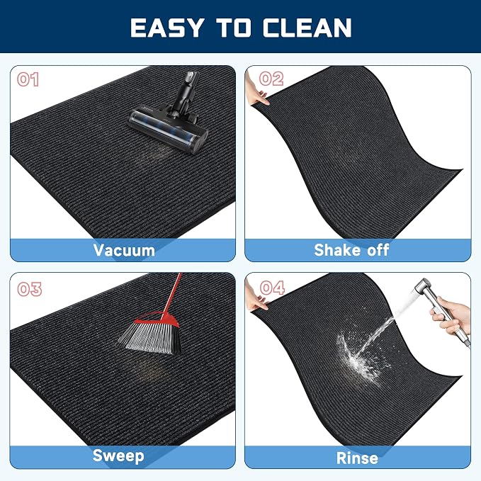BesWin Indoor Outdoor Mat, Heavy Duty Commercial Floor Mat, Non Slip Rubber - Image 5