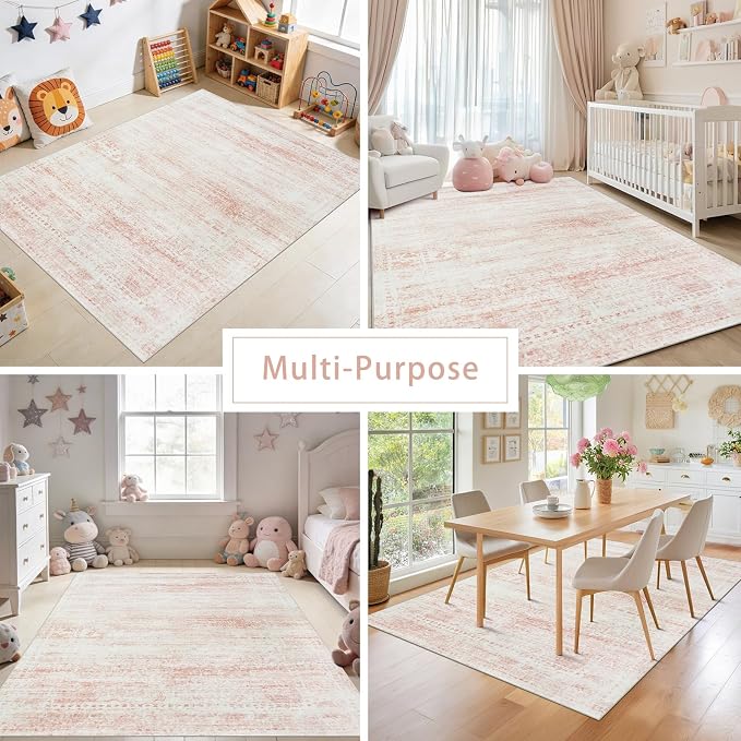 Srugn Washable Rugs 4x6 Area Rugs - Image 5