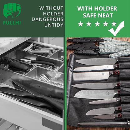 FULLHI 15pcs Japanese Knife Set - Image 5