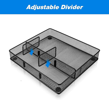 VyGrow Desk Drawer Organizer Tray, Metal Mesh Drawer Organizers Office - Image 2