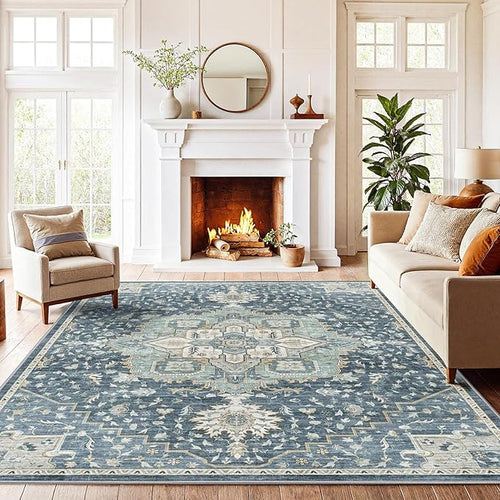 AMADA HOMEFURNISHING 5x7 Area Rugs, Washable Living Room Rug Low-Profile by AMADAHOMEFURNISHING