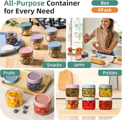 NETANY 6-pack 8oz Glass jars - Image 7