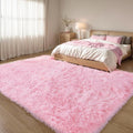 KICHOWUA Area Rug 5x7 Pink Fluffy Shag – Ultra Soft Plush Fuzzy Washable by KICHOWUA
