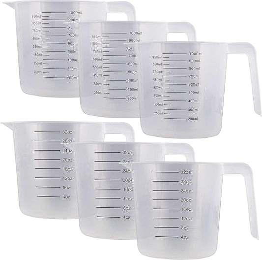 U.S. Kitchen Supply Plastic Measuring Cups - 32 oz Liquid Measuring Cup Set of by USKitchenSupply