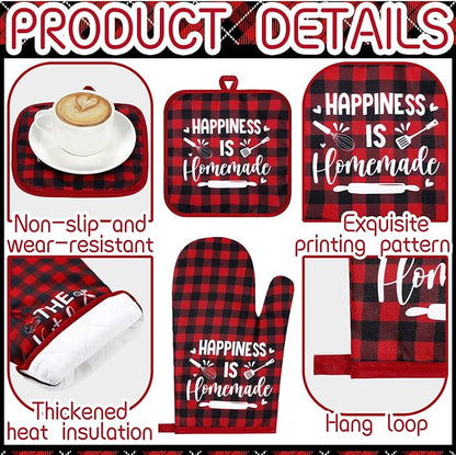 Fourluoo 10 Pcs Farmhouse Kitchen Decor and Accessories Set 4 Kitchen Towels 2 - Image 5