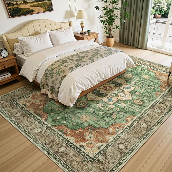 Lessymo Washable Area Rug for Living Room, 8x10 Large Rugs - Image 2