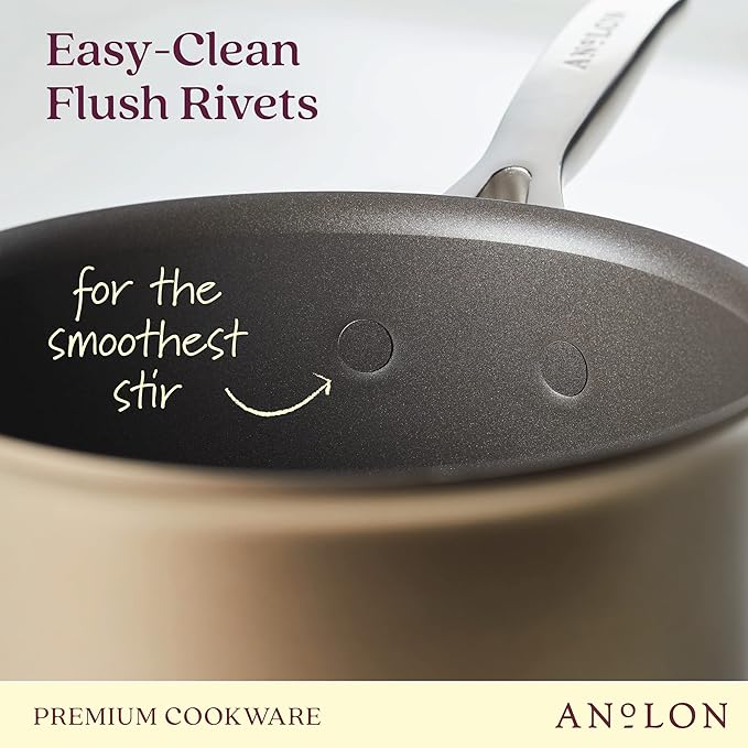 Anolon Ascend Hard Anodized Nonstick Cookware/Pots and Pans Set - Image 7