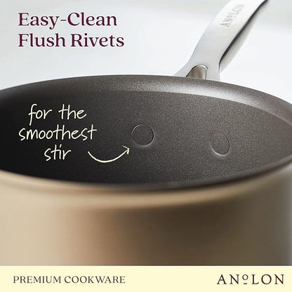 Anolon Ascend Hard Anodized Nonstick Cookware/Pots and Pans Set - Image 7