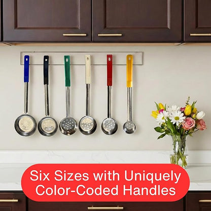 2 Ounce Slotted Stainless Steel Portion Control Ladle Spoon - Image 5