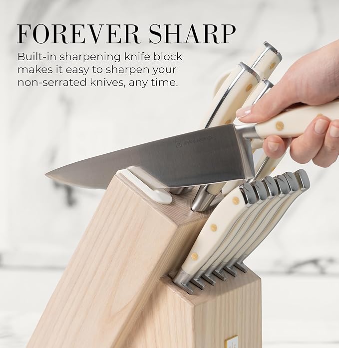 Styled Settings White Knife Set - Image 2