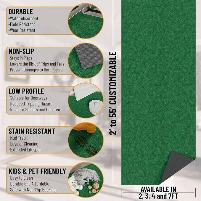 Ottomanson 6'6" x 46' Hallway Runner - Image 3
